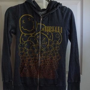 Chaser Nirvana Light Zipper Hoodie *Rare*
